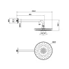 Sen đầu gắn tường Airsense 227R 485.60.702