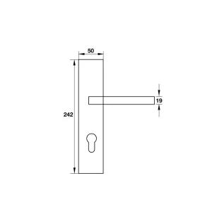 Tay nắm gạt đế dài Hafele 903.99.303