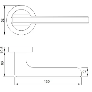 Tay nắm gạt BLADE Häfele màu đen 901.79.872