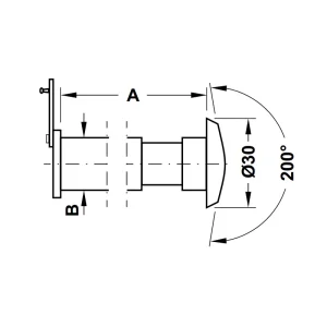 Mắt thần màu đồng rêu Hafele 959.00.092