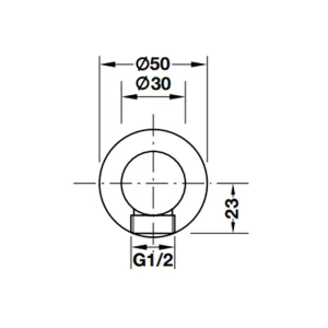 Bộ tiếp nước dạng tròn Hafele 485.60.060