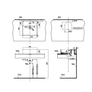 Chậu sứ đặt bàn Sapporo Hafele 588.79.072