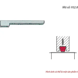 Bas kẹp dưới Häfele 932.84.900