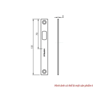Bas tường cho cửa mở trượt Hafele 981.59.070