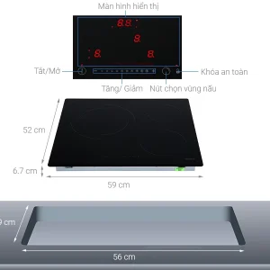 Bếp điện Hafele 3 vùng nấu HC-R603D 536.01.901