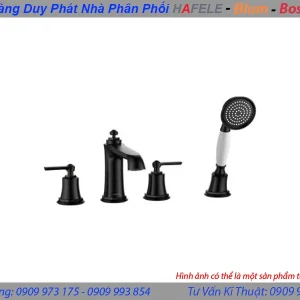 Bộ trộn bồn tắm 4-lỗ Kyoto màu đen 589.35.094