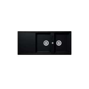 Chậu đá Hafele 1160mm HS20-GKD2S80 màu đen 570.33.330