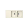Chậu đá Hafele 1160mm HS20-GKD2S80 màu kem 570.33.430