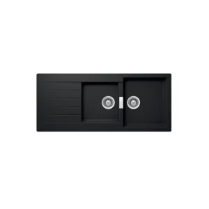 Chậu rửa chén đá Hafele 1160mm HS19-GED2S80 màu đen 570.35.370