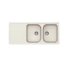 Chậu đá Hafele 1160mm HS18-GED2R80 màu kem 570.35.460
