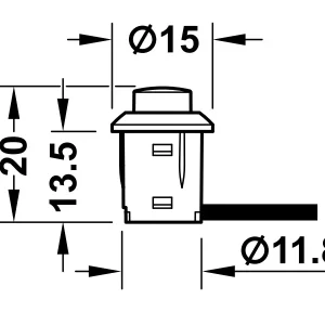 Công tắc nhấn Hafele 833.89.108