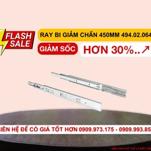 Ray bi giảm chấn Hafele 450mm 494.02.064