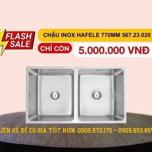 Chậu rửa chén Hafele 770mm HS19-SSN2S90S 567.23.020