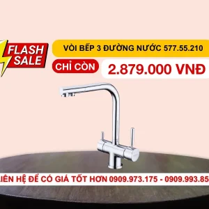 Vòi rửa chén 3 đường nước Hafele HT21-CH2F271 577.55.210