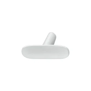 Tay nắm tủ Hafele màu trắng mờ 46mm 106.70.121