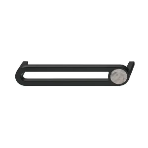 Tay nắm tủ Hafele màu đen mờ 167mm 106.70.175