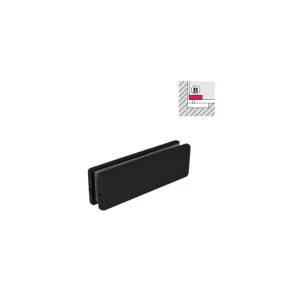 Kẹp kính dưới Häfele màu đen mờ 120kg 981.00.655