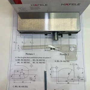 Kẹp đỉnh Hafele inox mờ 981.00.650