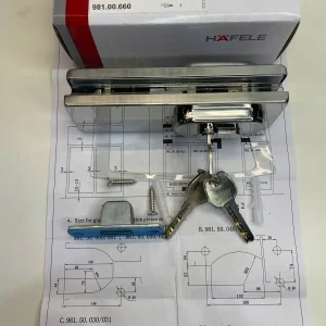 Kẹp khóa sàn Hafele Inox bóng 981.00.660