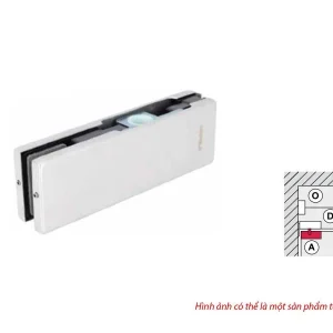 Kẹp kính trên Häfele inox bóng 120kg 981.50.657