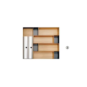 Phụ kiện chia ngăn kéo rộng 600mm FineLine MosaiQ 556.05.415