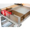 Khay chia cho rổ kéo bằng kính màu trắng 807.96.820