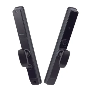 Khóa điện tử Hafele DL6600-SL cho cửa trượt 912.20.144 (mã số, thẻ từ, vân tay, chìa cơ, kết nối App)