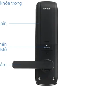 Khóa điện tử vân tay EL7800-TCS Hafele 912.05.763 (mã số, thẻ từ, vân tay, chìa cơ)