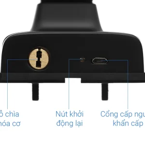 Khóa điện tử Vân tay Hafele PP8100 912.20.260 (mã số, thẻ từ, vân tay, chìa cơ, kết nối App Bluetooth)