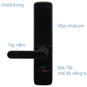 Khóa điện tử vân tay Hafele DL7100 912.05.498 (mã số, thẻ từ, chìa cơ, vân tay, kết nối App)