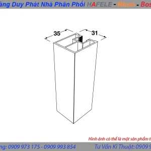 Khung bên No.20 3m Hafele 403.75.514