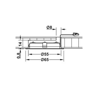 Đèn Led 3038 Hafele 3000K 24V 833.75.120