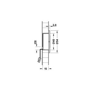 Đèn Led Âm 2028 Hafele màu đen 2700K 12V 833.73.110