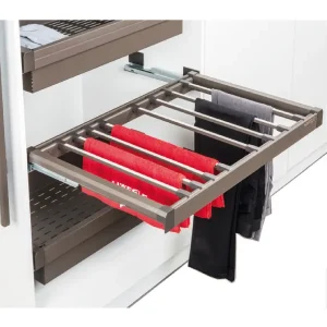 Móc treo quần Häfele 800mm màu nâu 807.95.123
