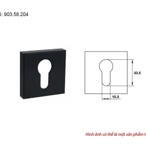 Nắp chụp ruột khóa Hafele màu đen 903.58.204