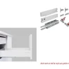 Ray hộp Hafele S1 chức năng giảm chấn Màu Trắng 552.55.700