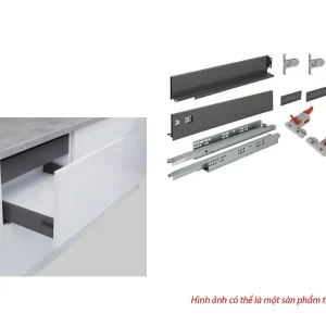 Ray hộp Hafele S1 chức năng giảm chấn Màu Xám 552.55.300