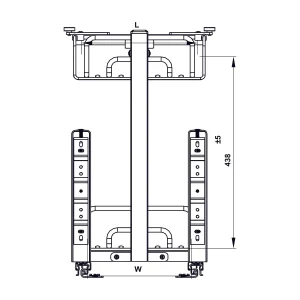 Kệ đựng gia vị Inox 304 Hafele 450mm 547.10.066
