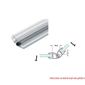 Ron cửa kính nam châm Hafele 135° cho kính 10-12mm 950.50.029