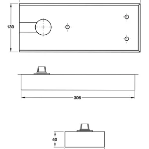 Bản lề sàn Hafele DIY 100kg 499.30.114