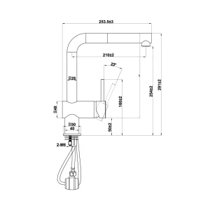 Vòi rửa chén Hafele màu kem HT21-GH1P254 577.55.290