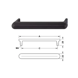 Tay nắm tủ Hafele Model H2110