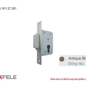 Thân khóa cho cửa trượt Hafele màu đồng rêu 911.27.261