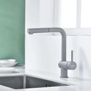 Vòi rửa chén Hafele màu xám HT21-GH1P254 577.55.590