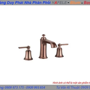 Vòi trộn 3-lỗ Kyoto 100 bộ xả kéo màu đồng 589.35.032
