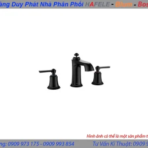 Vòi trộn 3-lỗ Kyoto 100 bộ xả kéo màu đen 589.35.092