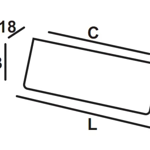 Tay nắm tủ Hafele, màu bạc 110.71.932
