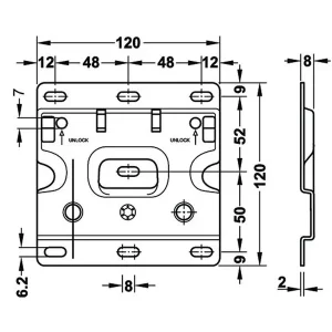 Bas gắn tường 290.40.991