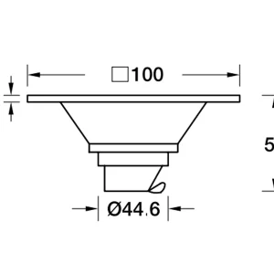 Phễu thoát nước sàn Hafele 495.60.801