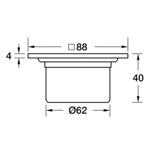 Phễu thoát nước sàn Hafele 495.60.803